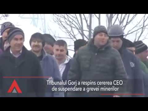Stiri Mediafax 16 Ianuarie - Greva minerilor de la CEO continuă
