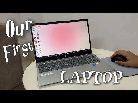MY FIRST LAPTOP EVER 💻✨*unboxing* | hp laptop