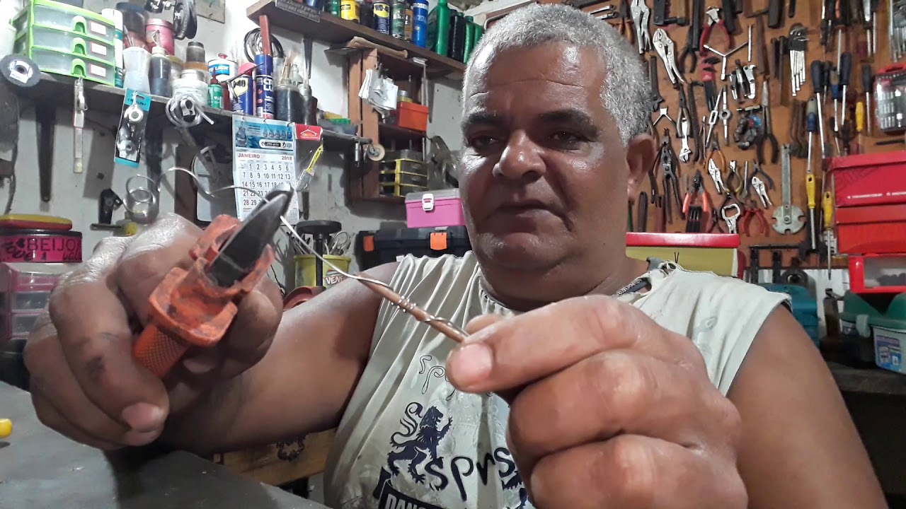 Ferro de solda caseiro, materiais do lixo( homemade soldering iron made with trash materials)🇧🇷