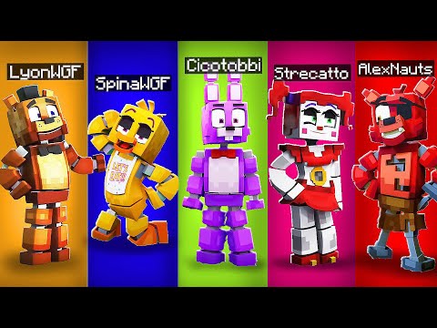GIOCO a FNAF su MINECRAFT contro I MIEI AMICI!!