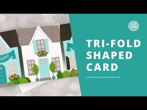 Tarjeta de casa tríptico