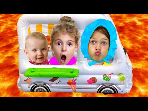 Five Kids The Floor is Lava with Dad + more Children's Songs and Videos