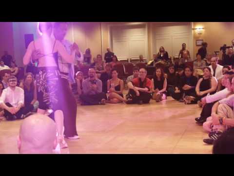  Jenny Teters  and  Rod Relucio  are  dancing  to  a  tango  at  New Orleans Tango Festival  in  2016