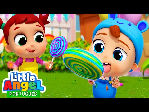 Capa de NOVO! Joãozinho Quer Um Pirulito | Little Angel Brasil | Músicas Infantis em Português | Comida