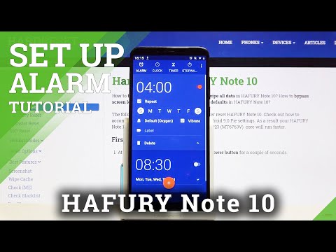 How to Set Up Alarm Clock in HAFURY Note 10 – Add Alert