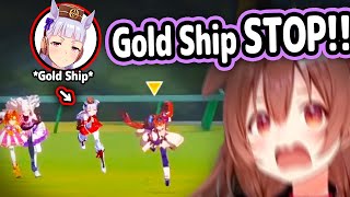 Korone's Reaction To Gold Ship Coming Out Of Nowhere Is Priceless【Hololive】