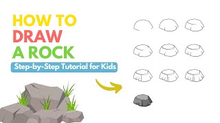 Easy Rock Drawing for Kids - Fun and Realistic in 9 Steps!