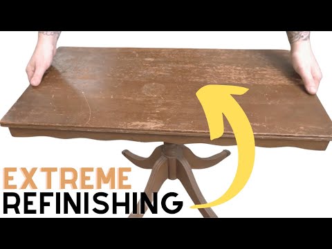 RESTORING a vintage walnut side table - WOOD REFINISHING with ODIE'S OIL