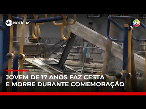 Adolescente morre após cesta de basquete desabar em quadra pública de SP | #SBTNoticias