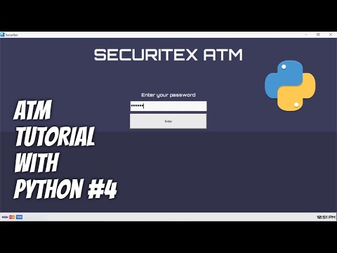Python Tkinter Atm Machine Tutorial With Multiple Window Frames For Beginners Part 46