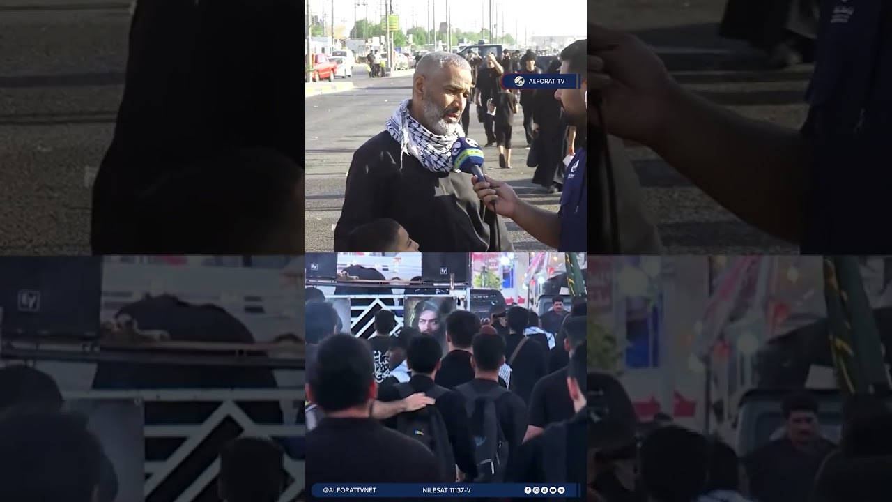 فيديو | جاء حبًا بالحسين .. زائر يتحدى بعد الطريق ولهيب الحر لإحياء الأربعين