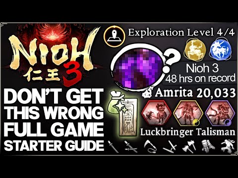 Nioh 3 - Full Game Starter Guide & 31 IMPORTANT Tips - Best Weapon Build, Settings, OP Skill & More!
