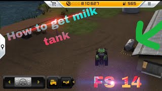 How to get milk tank in farming simulator 14