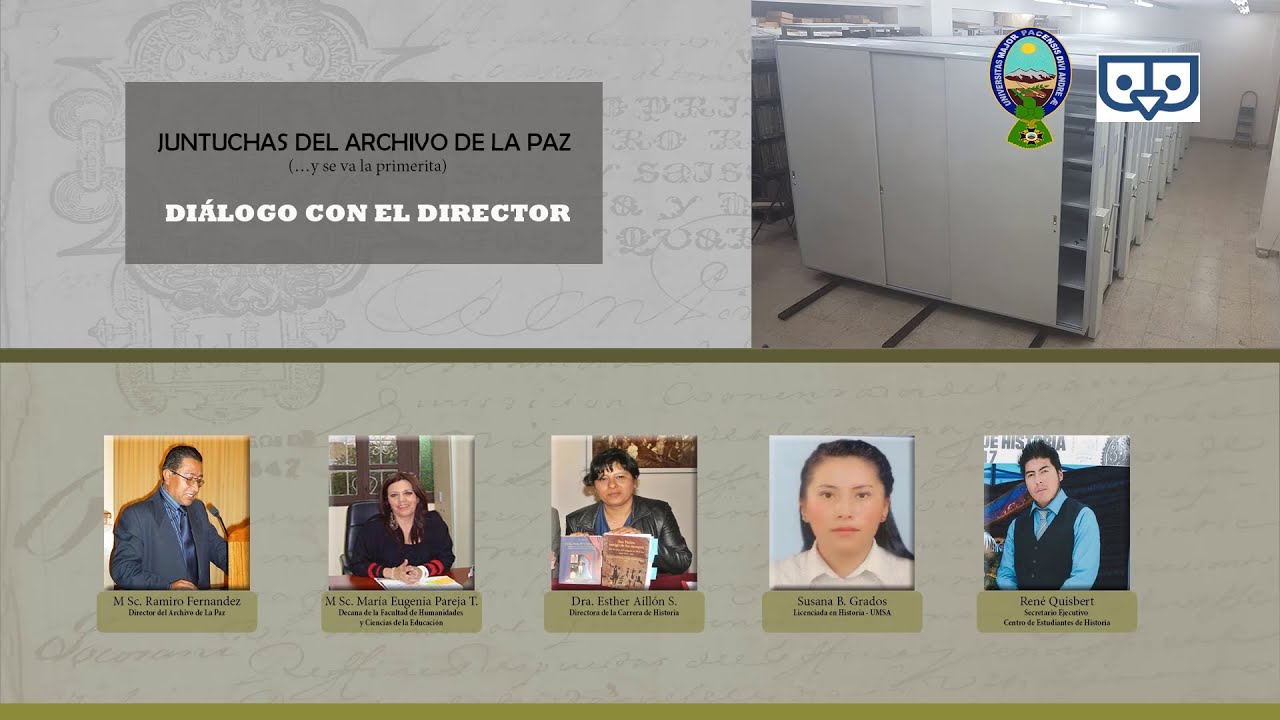 1ª Juntucha del Archivo de La Paz: “Diálogos con el Director”