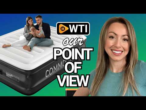COMMOUDS Queen Air Mattress with 2000mAh Battery Powered Pump - WTI product video review