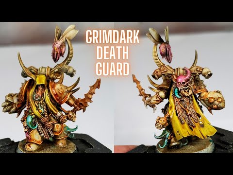 QUICK and EASY DEATH GUARD! Speed Painting Grimdark style!