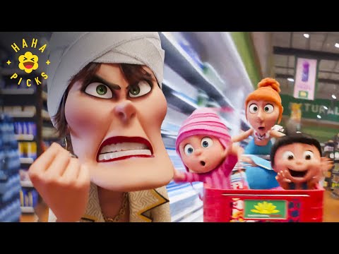 Lucy Runs Into A Lunatic Lady at the Supermarket (Full Scene) | Despicable Me 4