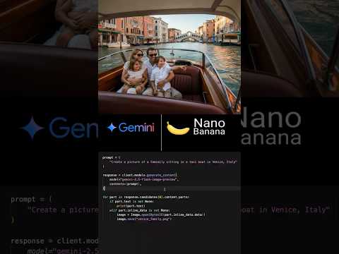 Gemini Nano Banana: Generate & Edit Images in Python #gemini #ai #llm #python thumbnail