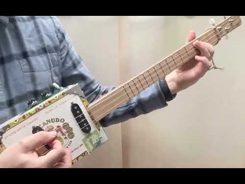 Handmade Cigar Box Guitar 3-String Electric "Swamp Thing" Awesome image 19