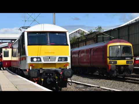 Day at Crewe including depots and 92015 under its own power!