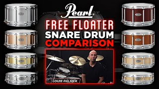 Video thumbnail for Pearl Free Floating Snare Drum Comparison ft. Louie Palmer by Pearl Drums