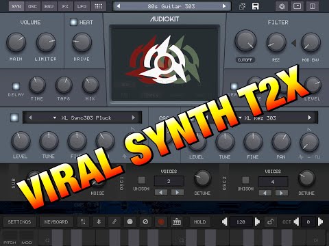 VIRAL SYNTH T2X by AudioKit Pro - Inspired by the Virus TI2 Synth - Pre-Release Demo for the iPad