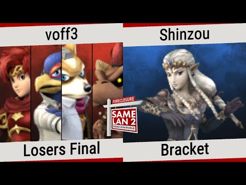 SameLAN 2: SotFB - voff3 (Roy, Falco, Fox, Bowser) vs Shinzou (Zelda) - LF - Project+