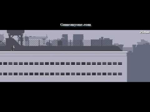 Canabalt Playthrough - Attempting the 5000m badge