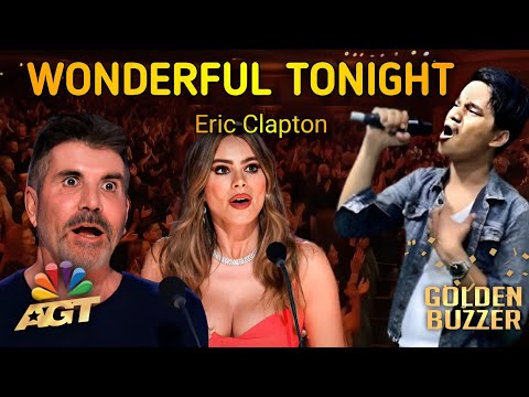 This Man's Voice Succeeded in Making All the Judges Amazed Singing Wonderful Tonight - Eric Clapton