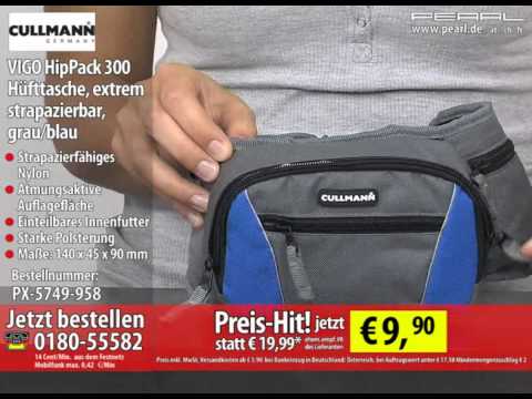 Cullmann VIGO HipPack 300 Hüfttasche, extrem strapazierbar, grau/blau