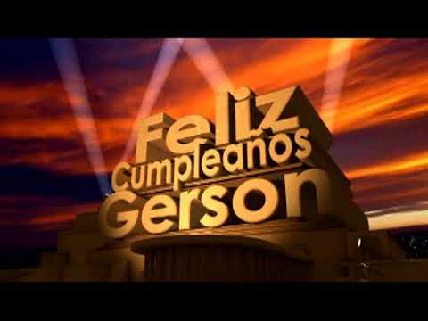 Feliz Cumpleaños Gerson