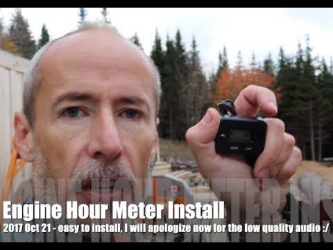 20171021   Hour meter install on sawmill