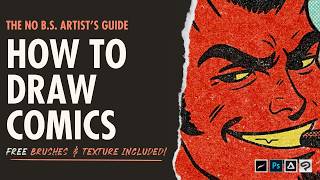 How to Draw Comics (Free Brushes & Textures Included)