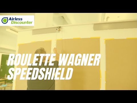 Spraying Relius 4XFF with Wagner Speedshield Pizza Wheel for Airless Paint Sprayers