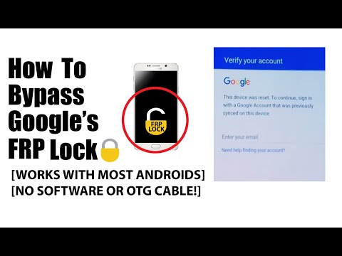 How to Bypass the Google FRP lock on most android devices.(WITHOUT SOFTWARE OR OTG CABLE)