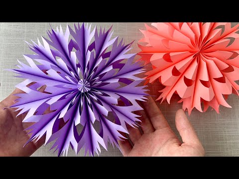 DIY 3D paper snowflake: perfect Christmas decor🎄❄️