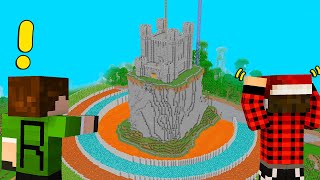 ماين كرافت هاردلايف #25 بناء القلعة !!