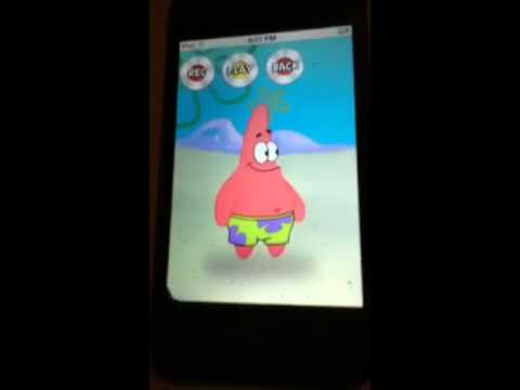 Talking Patrick iPhone-iPod app review (Old Video)