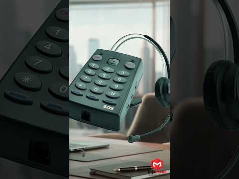 Video do produto Base Discadora Zox TZ-30 Analógica com Headset HZ-30 - Tubo Flexível e Conector RJ9