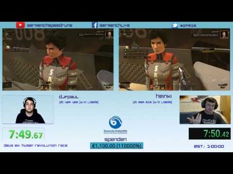 [GER] Zocktoberfest-Marathon 2015: Deus Ex: Human Revolution Any% Race zwischen Heinki und DJFPaul