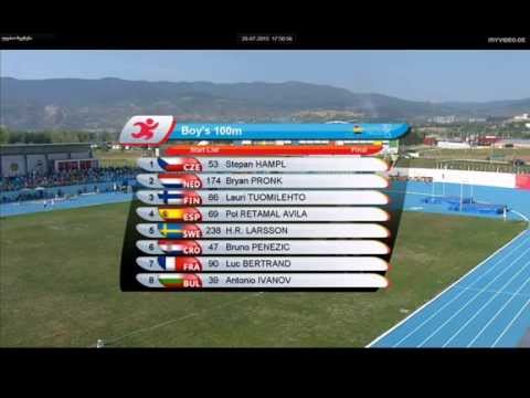 100m [M], FINALE, Bruno Penezić - Europski olimpijski festival mladih 2015