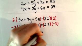 Word Problem: System of Linear Equations, 3 Unknowns, 3 Variables