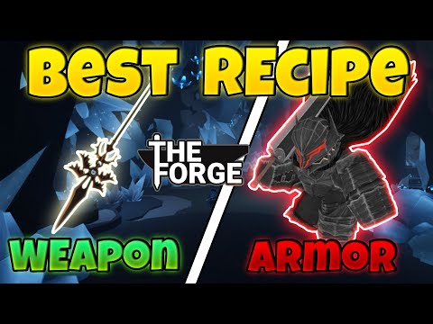 BEST Armor & Weapon Recipes in Roblox Forge Update (Roblox The forge)