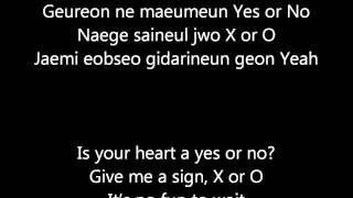 EXO-K - XOXO lyrics (romanization/english) korean version