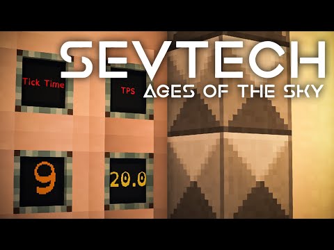 SevTech Ages of the Sky Ep39 Integrated Dynamics Fun + Mekanism Ore Processing