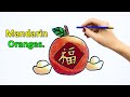 How to draw Oranges.draw symbol of good luck. Mandarin Oranges.Chinese New Year. วาดรูปส้มวันตรุษจีน