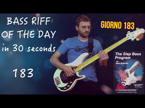 The Slap Bass Program Alexis Sklarevski Bass Riff of the day in 30 seconds giorno 183
