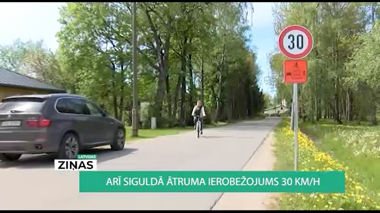Siguldas centrā ievieš automašīnu ātruma ierobežojošu zonu