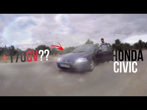 Honda Civic Coupe com B16 e + 170cv