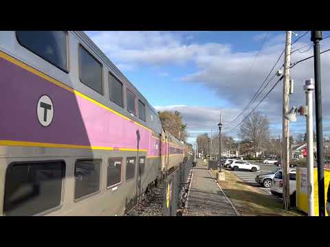 MBTA #2154 to north station arriving at hamilton/Wenham